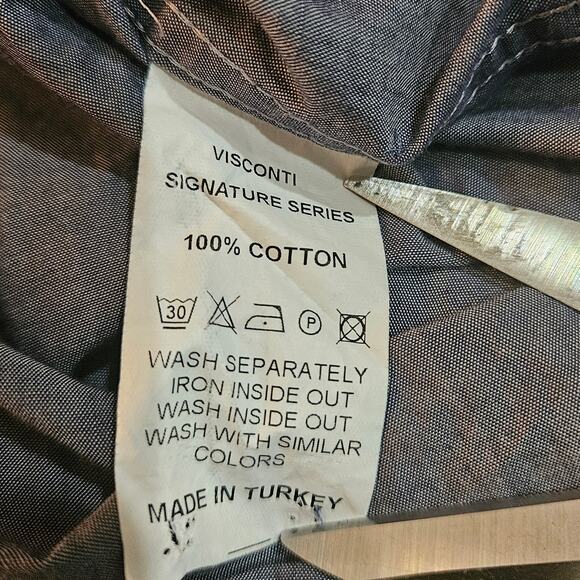 Visconti Signature Series Men's Size XLT Paint‎ Splatter Button Down Shirt - Picture 3 of 4